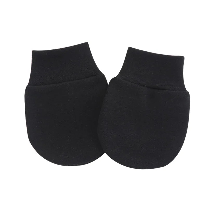2pcs Baby Anti Scratching Soft Cotton Gloves+Mittens