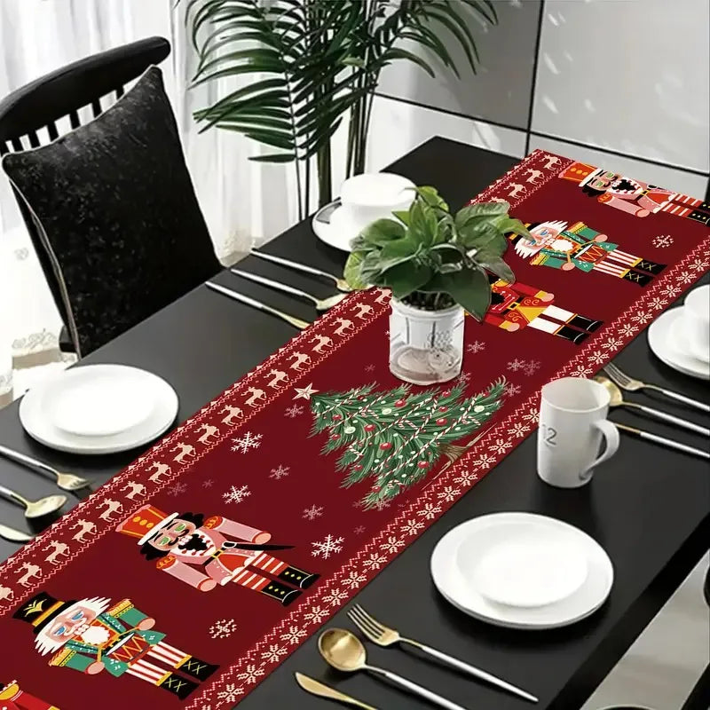Christmas Nutcracker Table Runner Decor