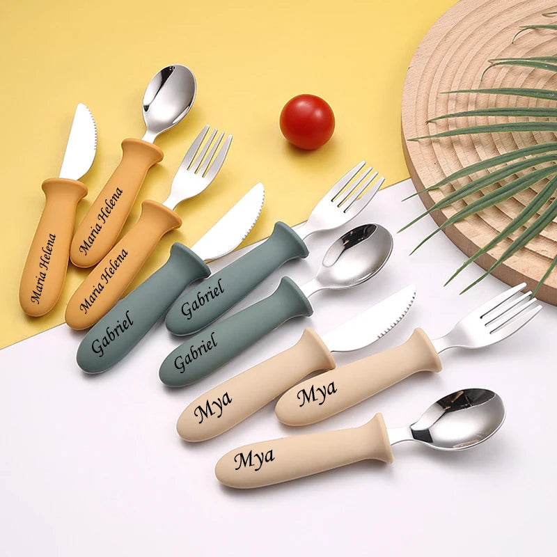 Customizable Dining Utensils Set - Spoon Fork Knife - Home Customized Tableware Kit Unique exclusive tableware set