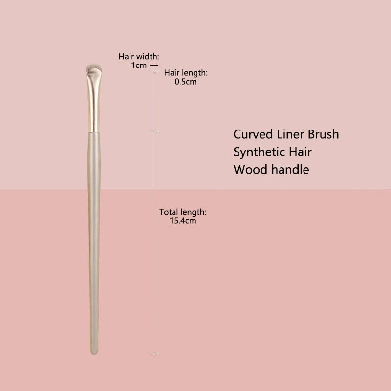 Curved Eye Liner Make Up Brushes
