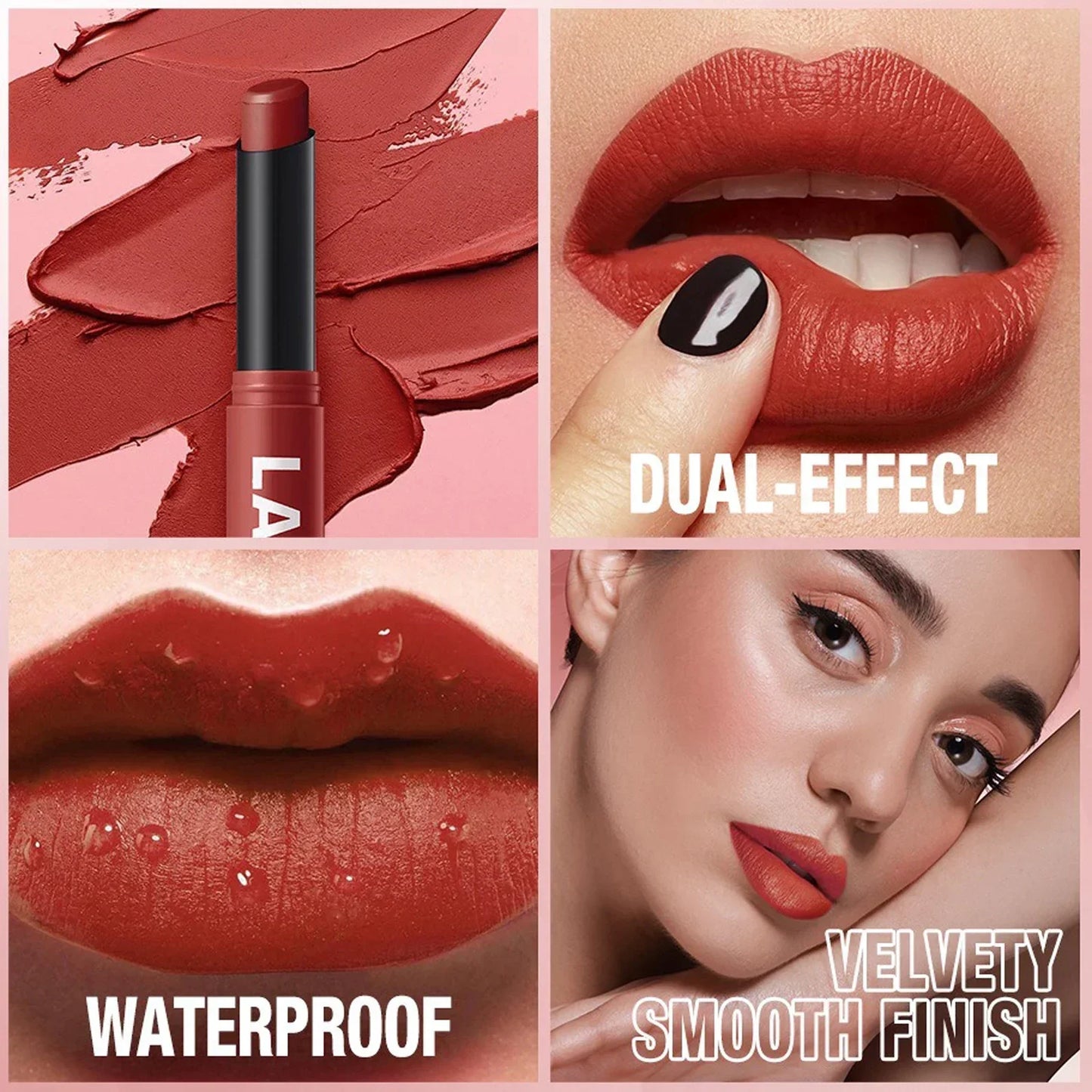New Rotating Velvet Matte Lipstick+Pencil