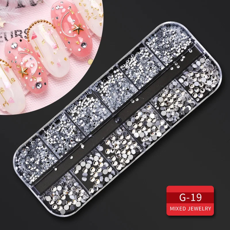 Nail art glitter rhinestone Crystal gems