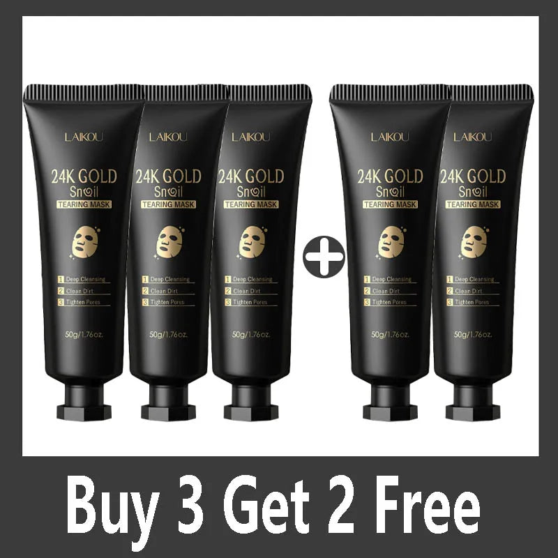 24K Gold Snail Collagen Peel Off Face Mask