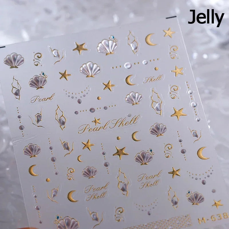 Soft Relief Decoration Nail Art Stickers