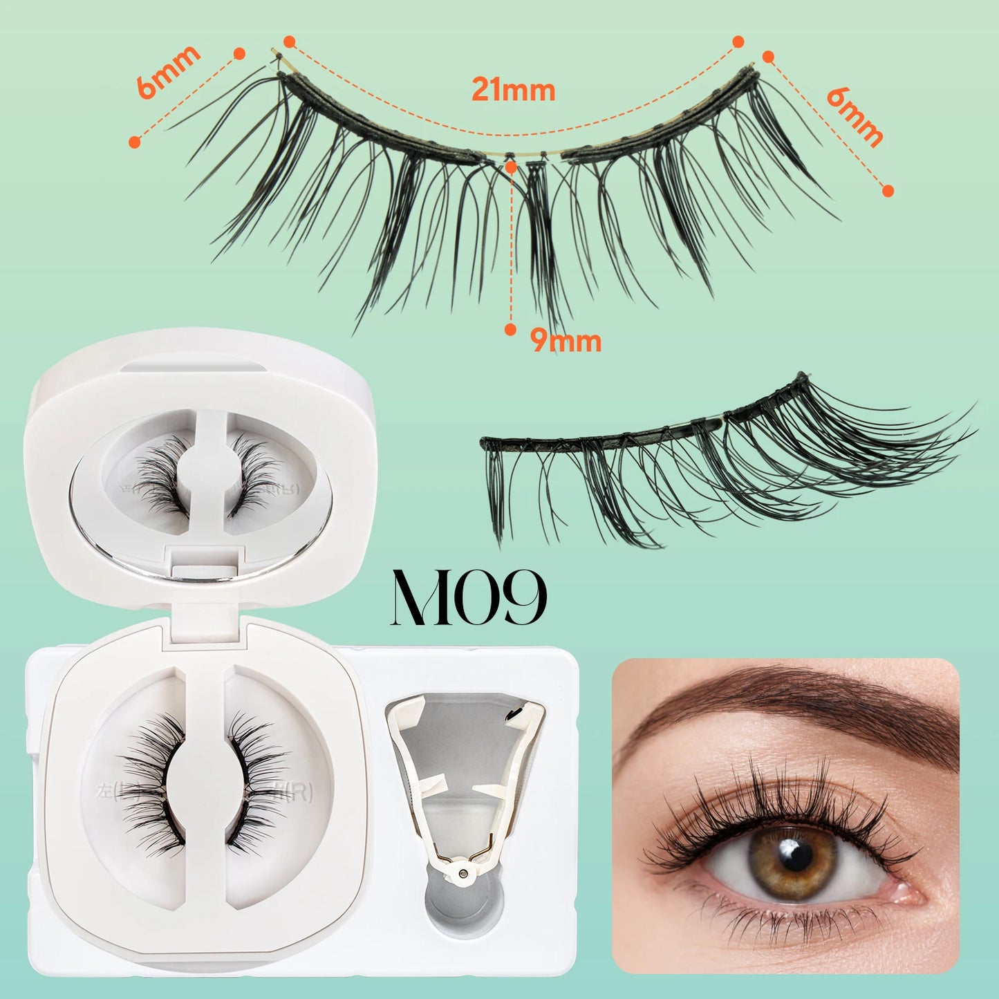 Magnetic No Glue Needed Reusable Eyelashes