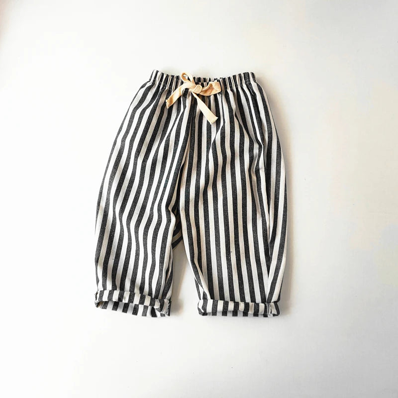 Children's Vintage Linen Cotton Stripe Pants