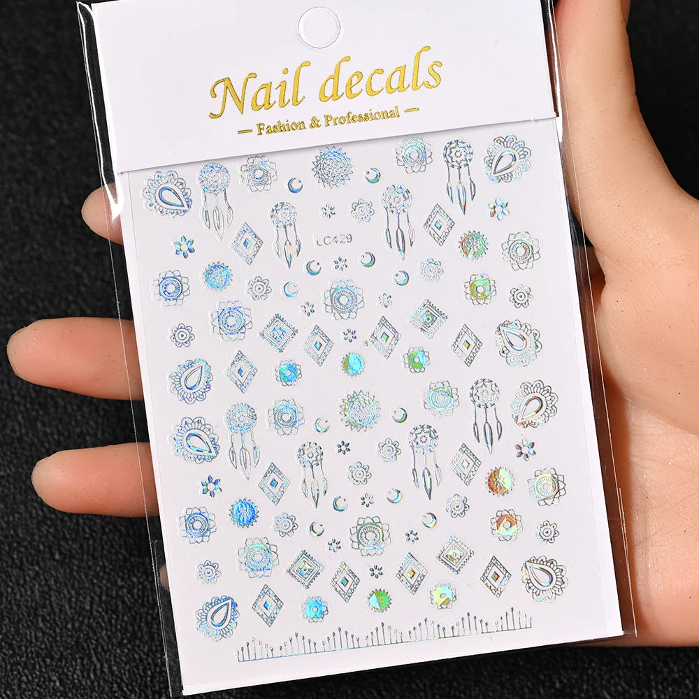 3 D Bronzing Nail Art Sticker
