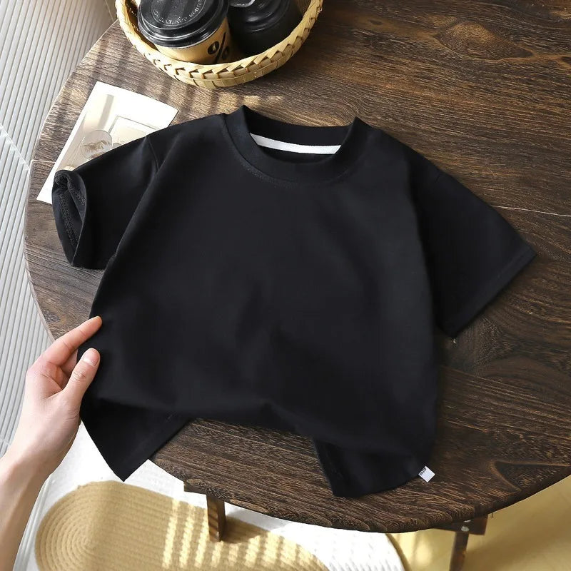 Children's Elegant Cotton T-shirt Tops