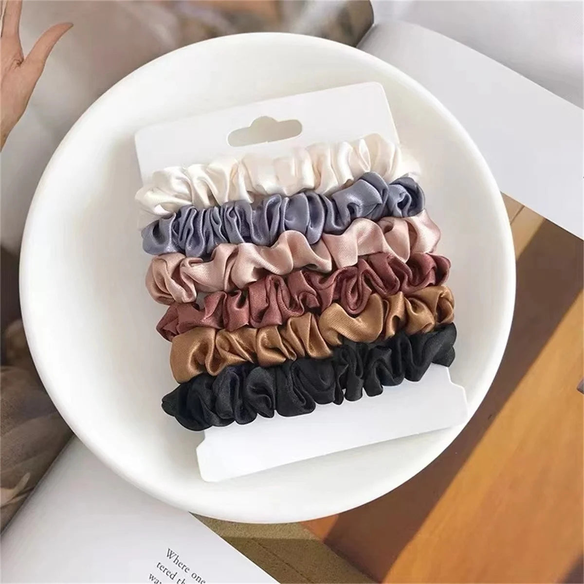 Satin Hair Scrunchies for Women