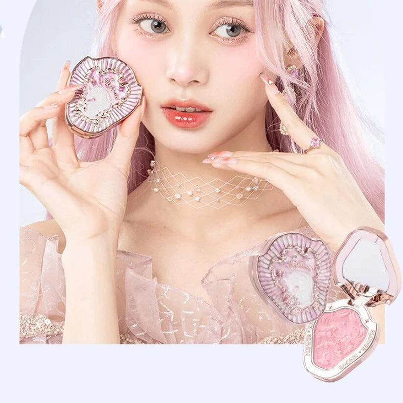 Flower Makeup Eye shadow Highlighter Powder Blush Lip Gloss Kit