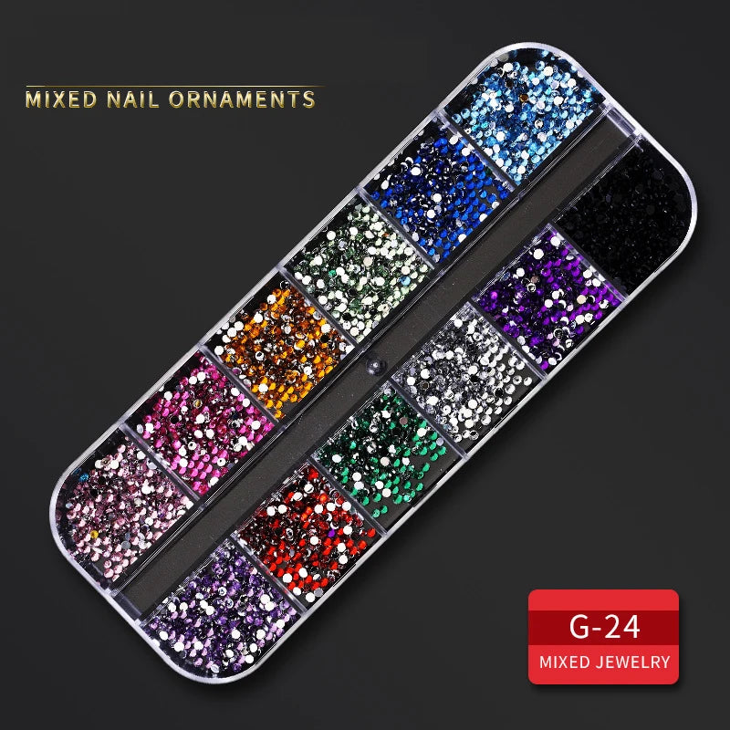 Nail art glitter rhinestone Crystal gems