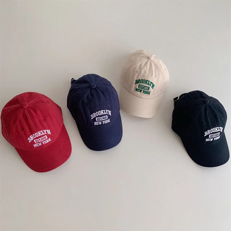 Korean Baby Baseball Letter Embroidery Cap