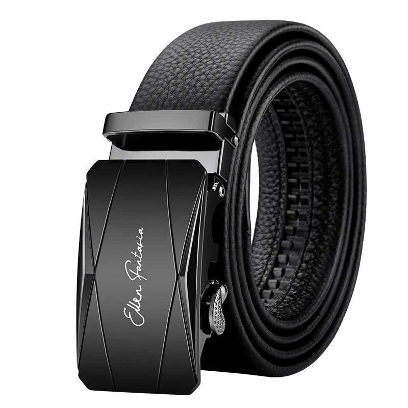 Men Genuine Leather Automatic Adjustable waistband belts
