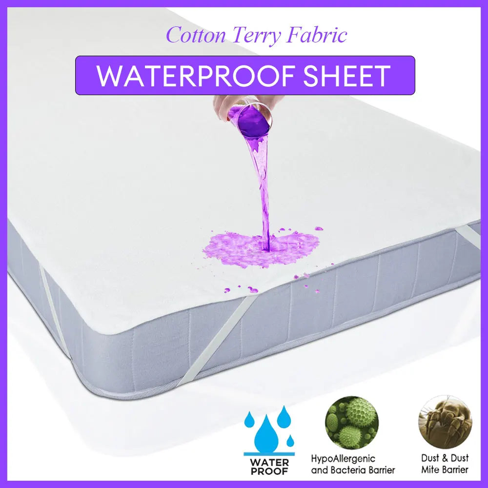 Waterproof Bed-sheet Cotton Terry Flat Sheet