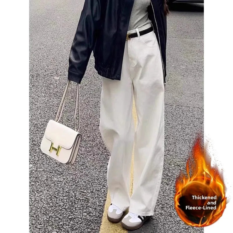 Women vintage Drape Straight Mopping Pants