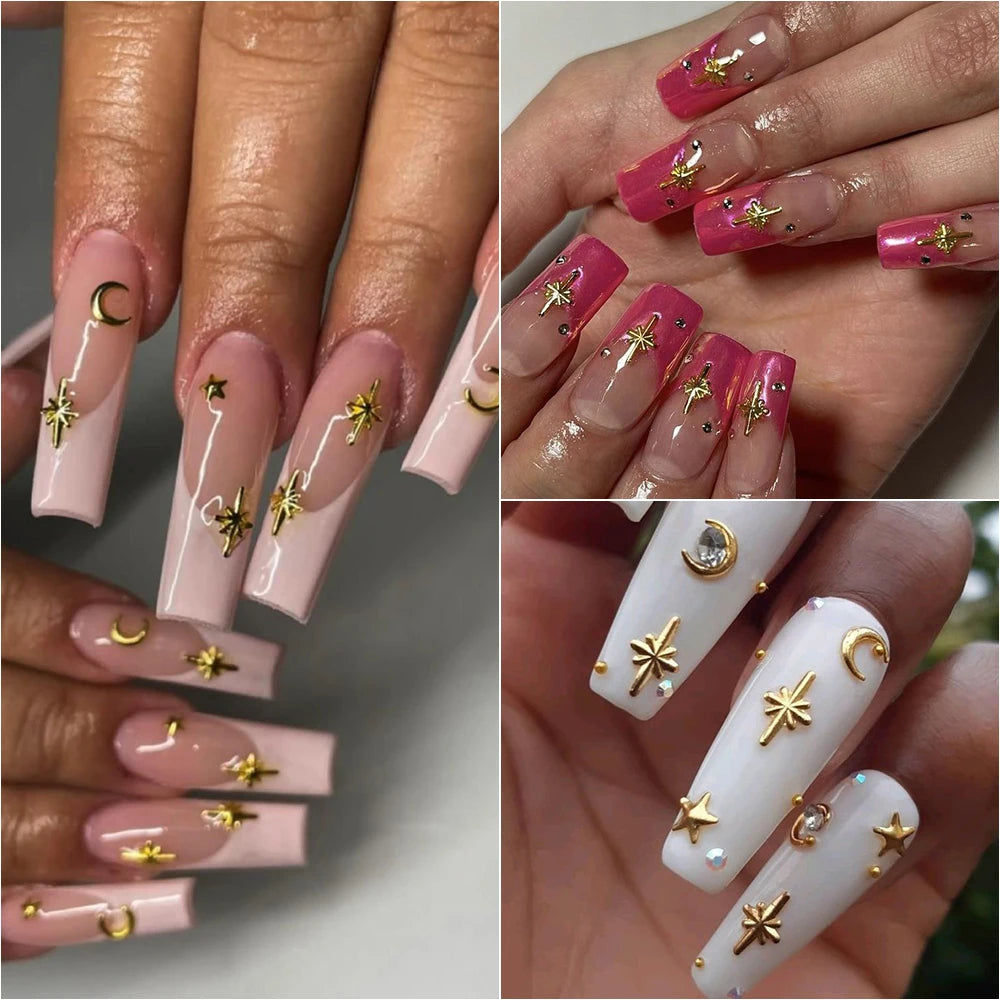3 D Star/Cross Nail Art