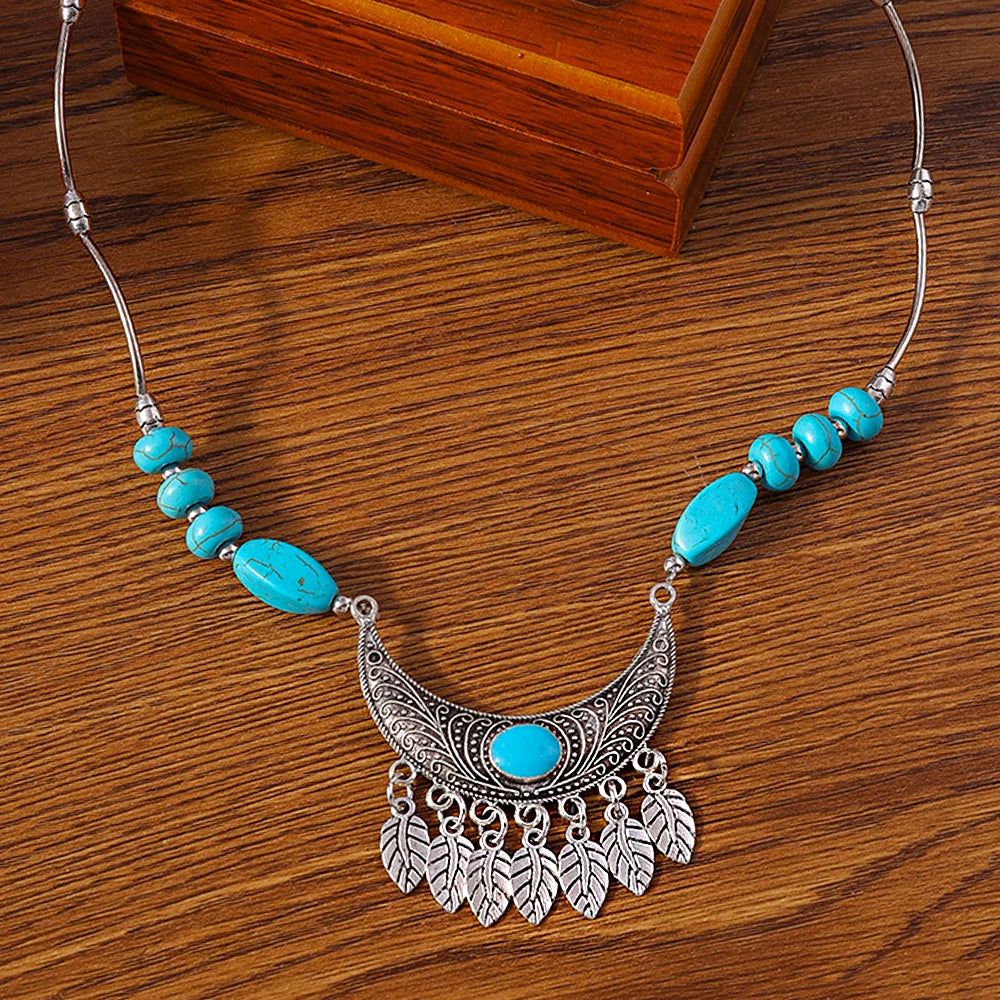 Big Statement Natural Stone Beads Hearts Necklaces