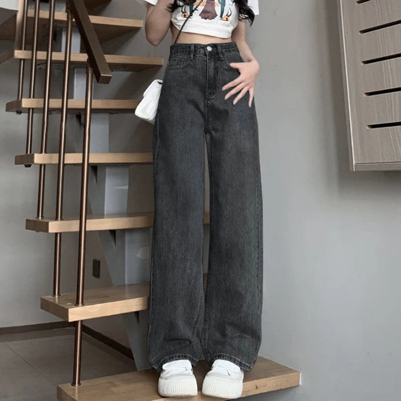 Woman Vintage Fashion Denim Trouser Jeans