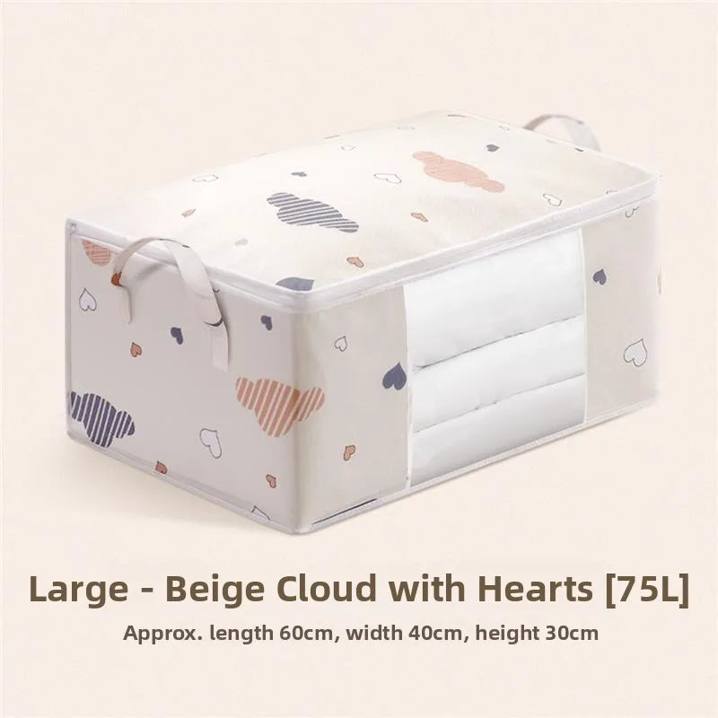 Large Printed Cotton Quilt Storage