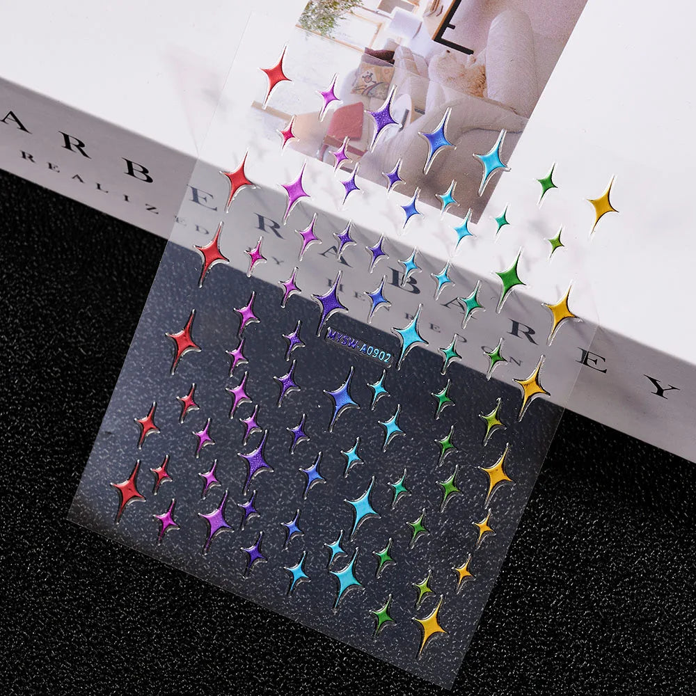 3 D Bronzing Nail Art Sticker