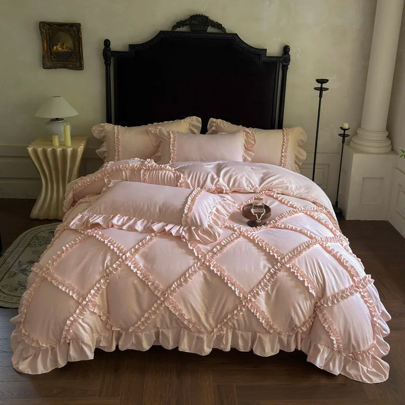 Princess Style Ruffles Bedding Set