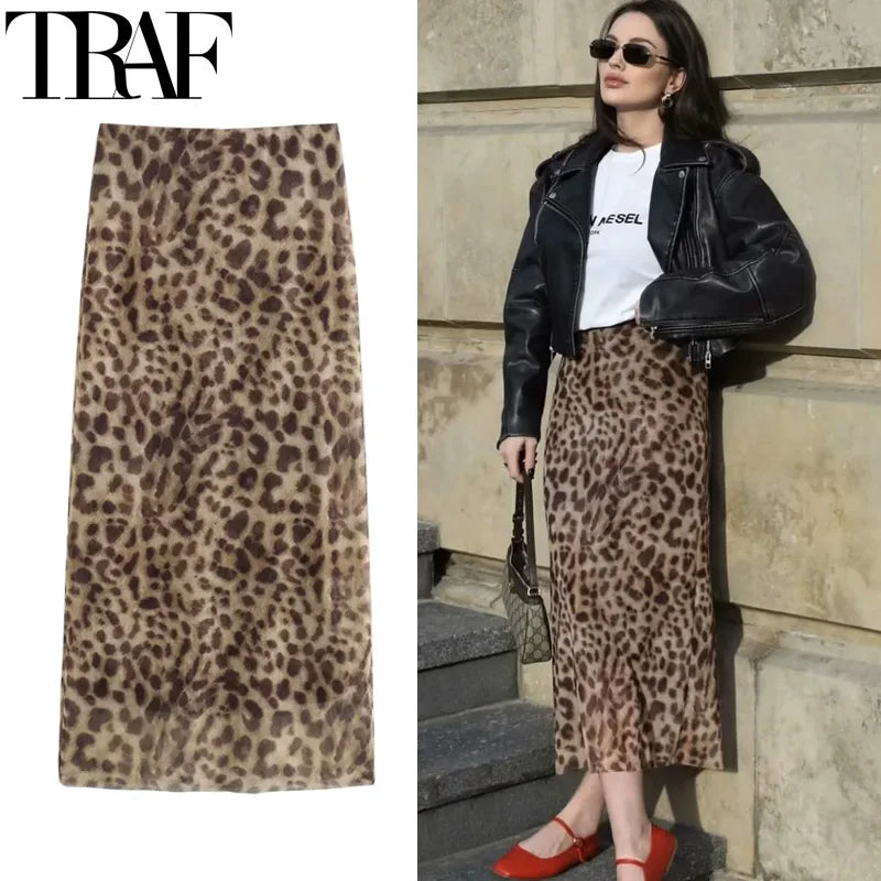 Women Vintage Fall Stylish Long Elegant Skirt