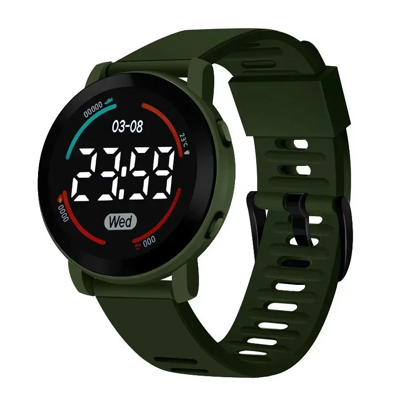 LED Digital Luminous Waterproof Sport Watch