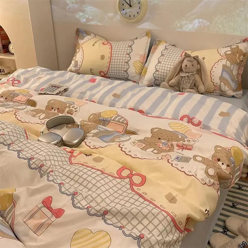 Check Print Non Fading Bed Sets