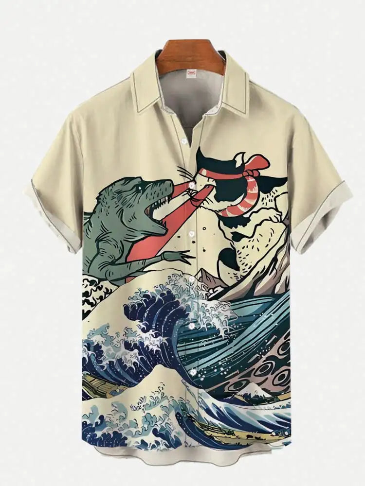 Japanese high-end Art Style Shirt For Men