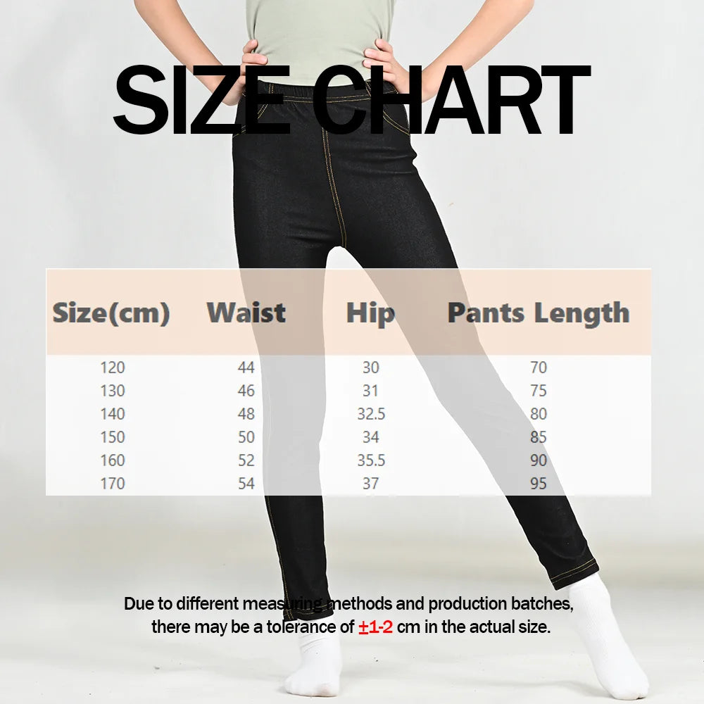 Denim skinny leggings Soft Breathable pants