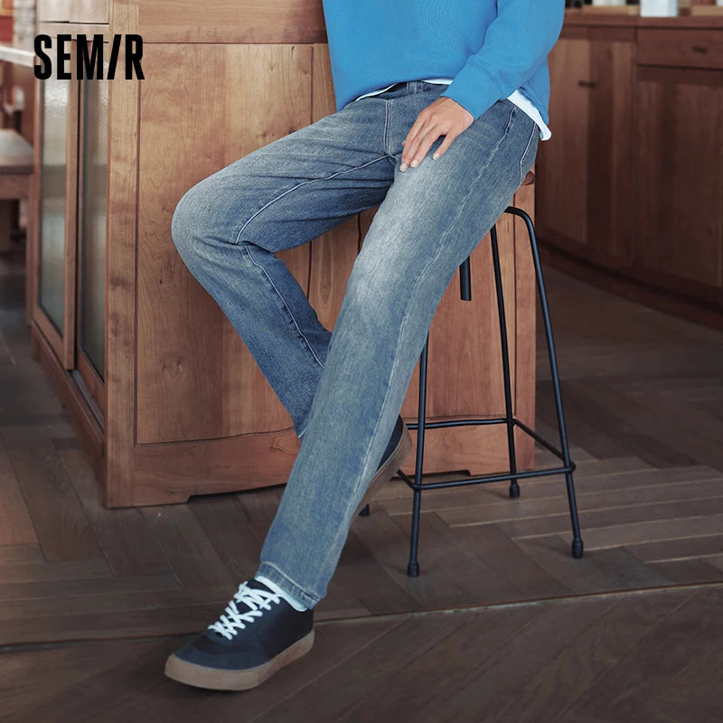 Hong Kong Style Trendy Slim Fit Jeans For Men