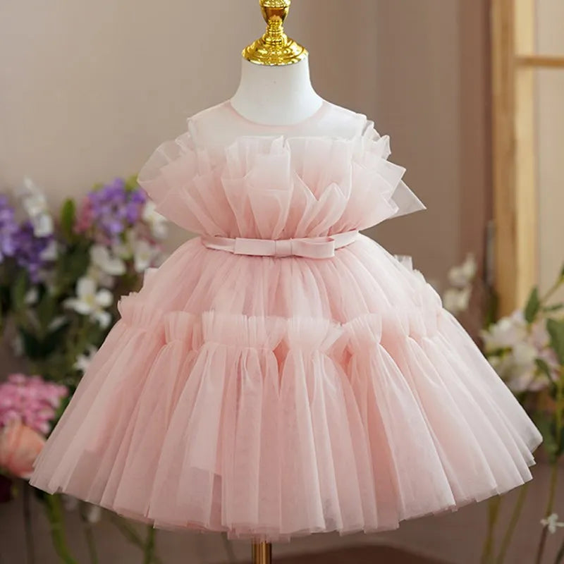 Flower Tulle Tutu Formal Dress