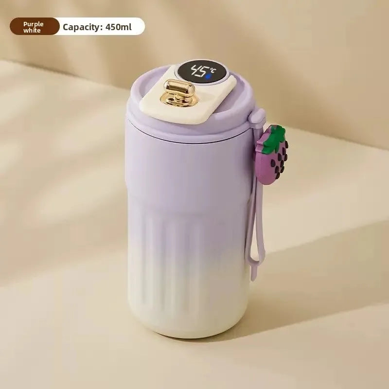 Seamless 316 Stainless Steel Insulated Coffee Cup Smart Temperature Display Office Car Water Bottle Portable Thermal Mug