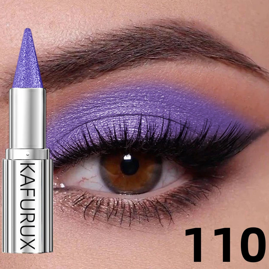 12 Colors Metallic Eye shadow Pencil Glitter