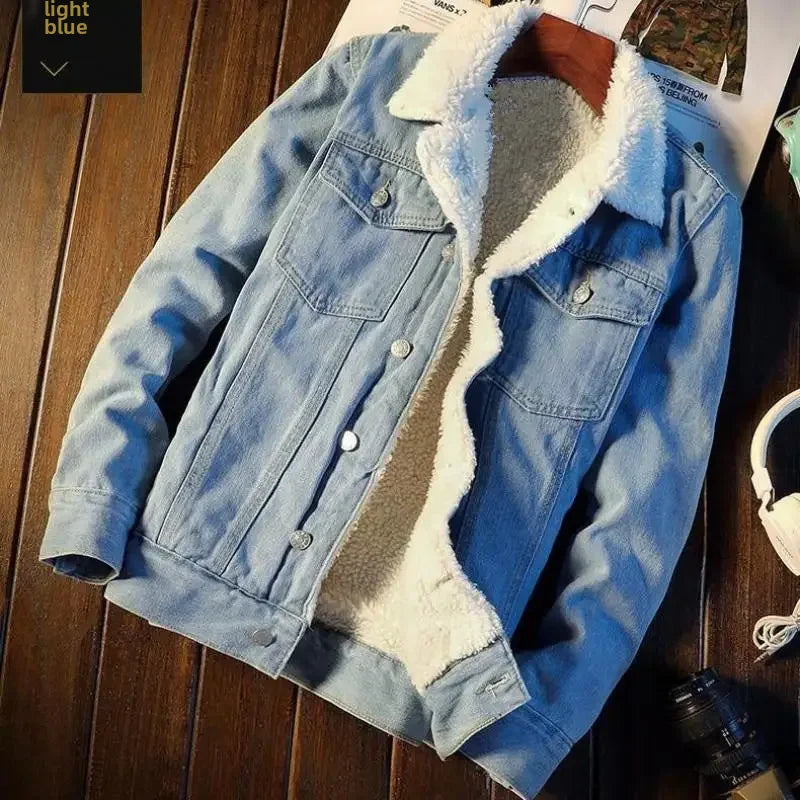 Thickened Warm Denim Cotton-padded Jacket