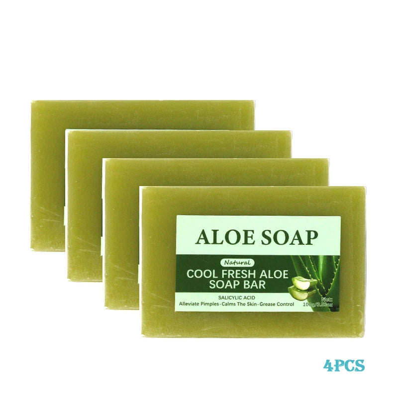 1/2/4/6 Pcs Aloe Vera Whitening Soap