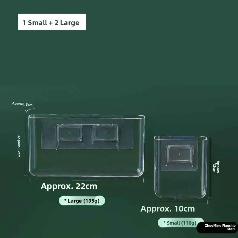 Transparent PS Wall-Mounted Storage Box