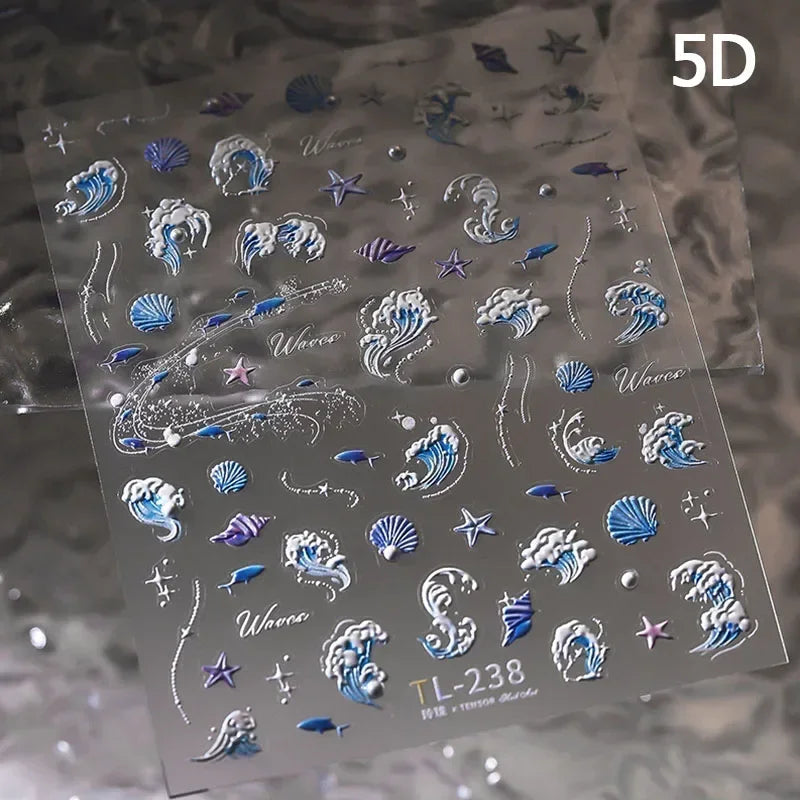 Soft Relief Decoration Nail Art Stickers