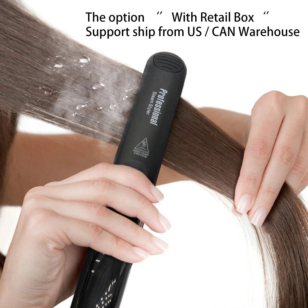 Steam Hair Straightener Ceramic Vapor