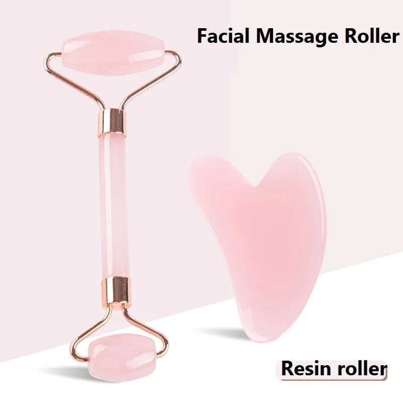 New 2PCS Gua Sha Stone Facial Massager