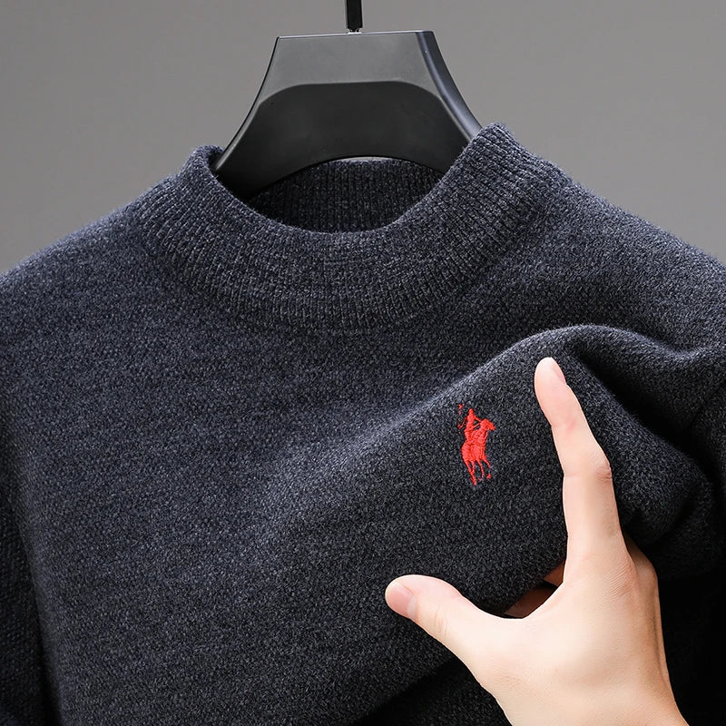 Men's Exquisite Velvet Embroidered Sweater
