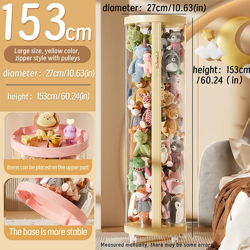 Transparent Doll Storage Box