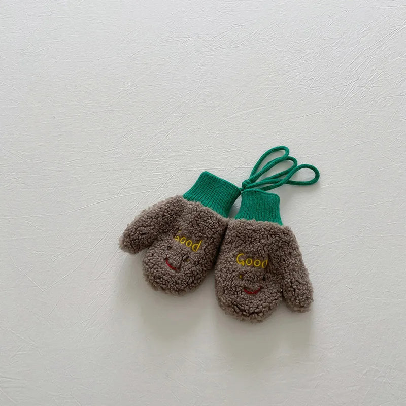 Lamb Fleece Warm Baby Plush Mittens