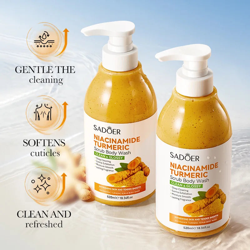 "Golden Glow" Turmeric & Niacinamide Body Scrub Wash