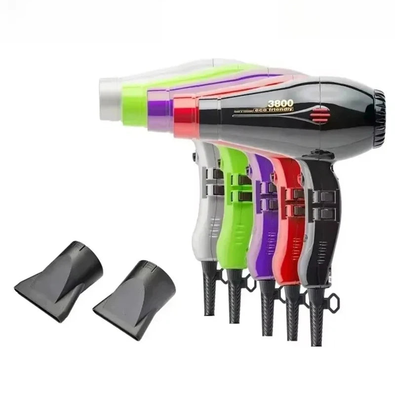 Household 2100W High-Power Hair Dryer with Negative Ions Hot & Cold Air High Airflow 3-Speed Adjustment for Stylish Styling