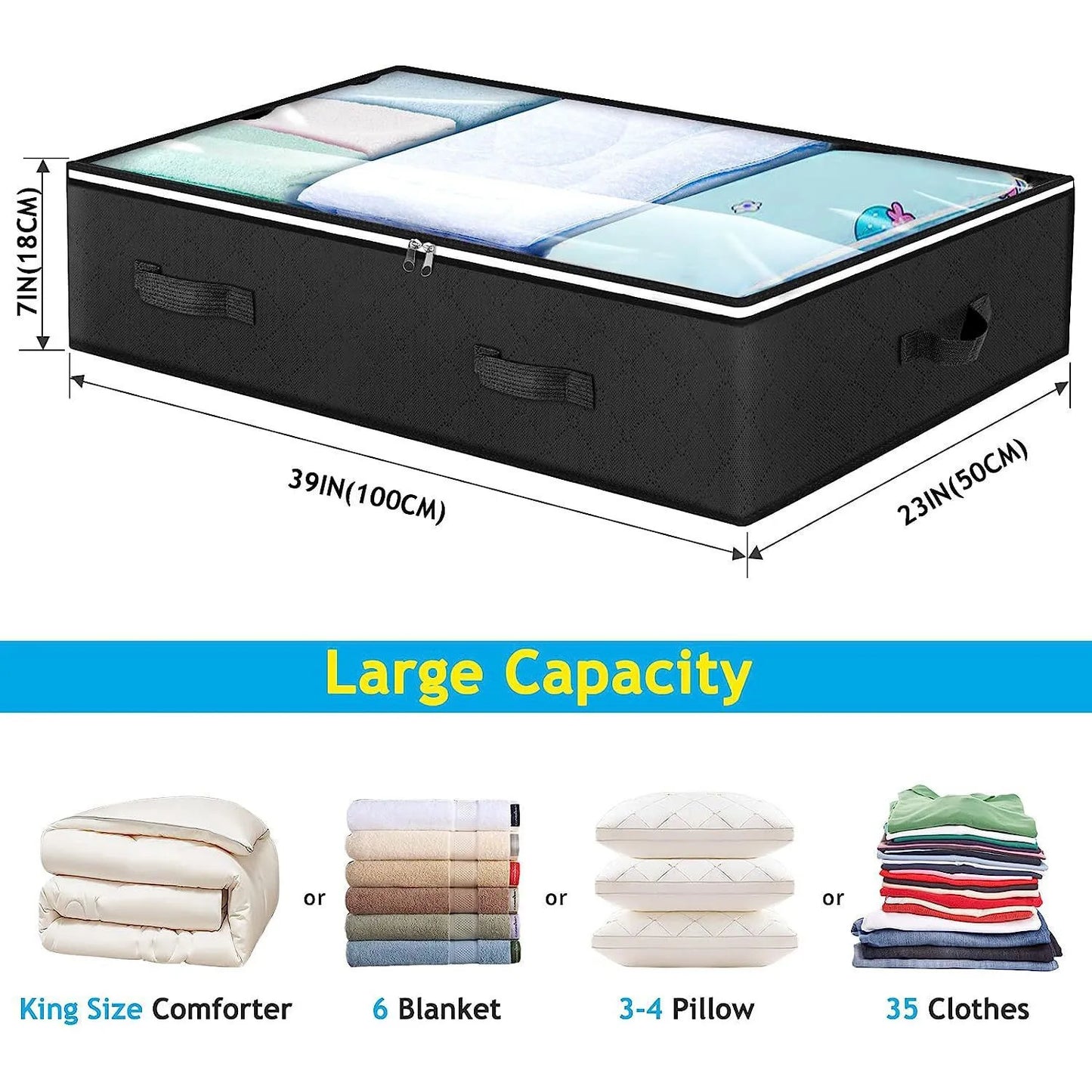 Fold-able Under Bed Storage
