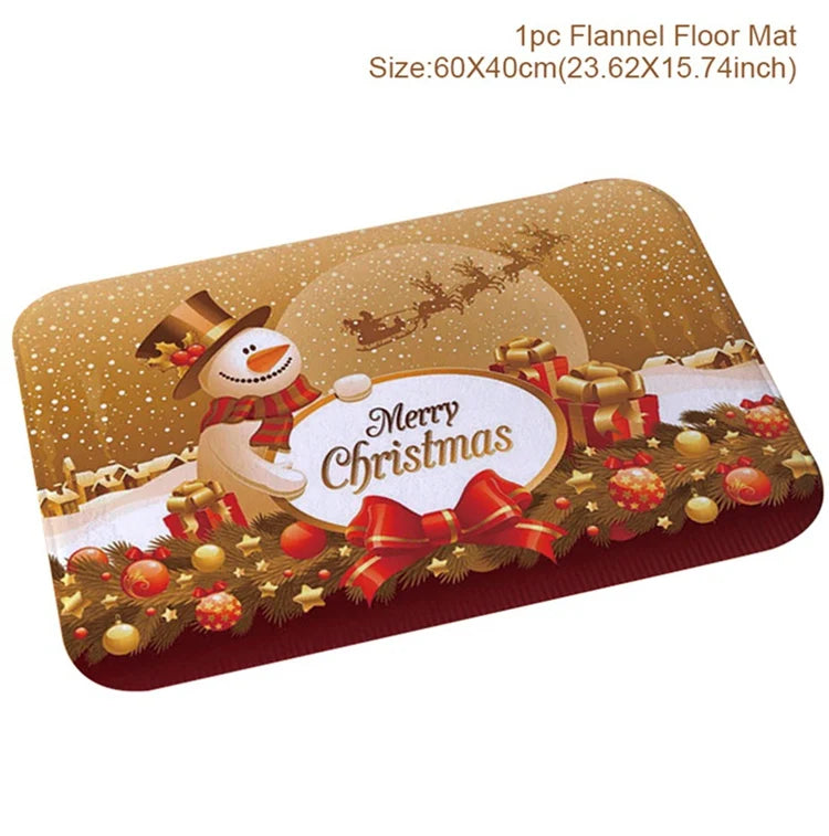 Christmas Door Mat Santa Claus