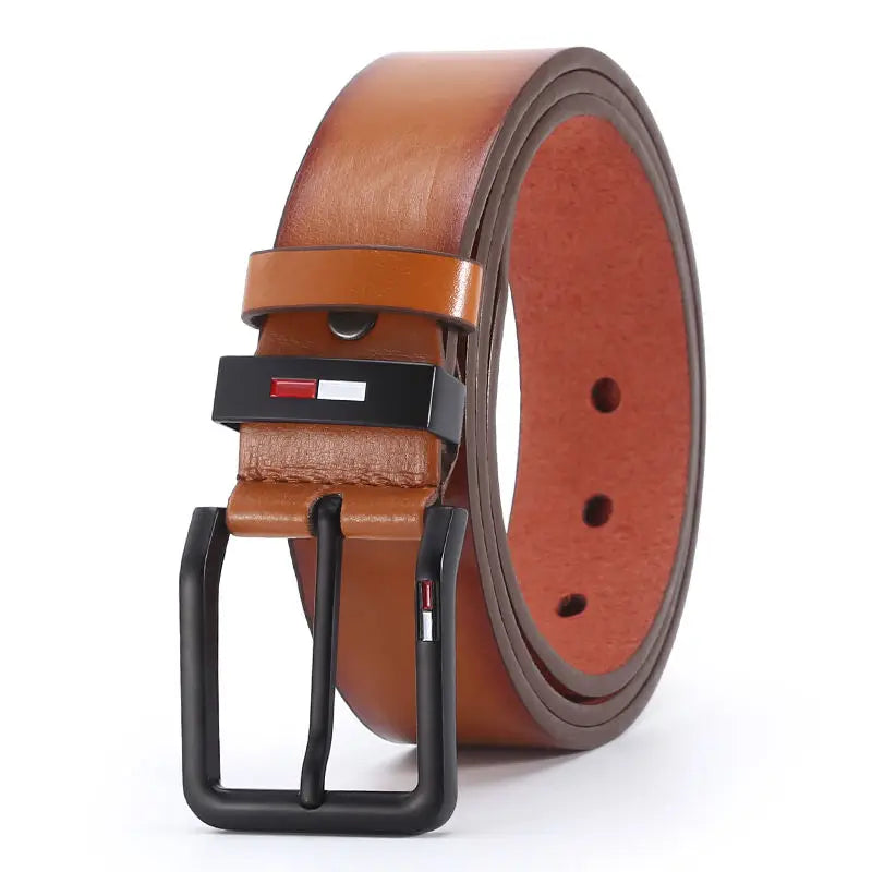 Men's PU Leather Alloy Pin Buckle Belt