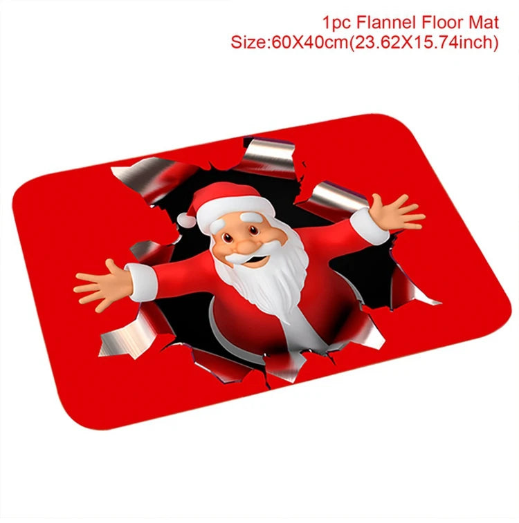 Christmas Door Mat Santa Claus