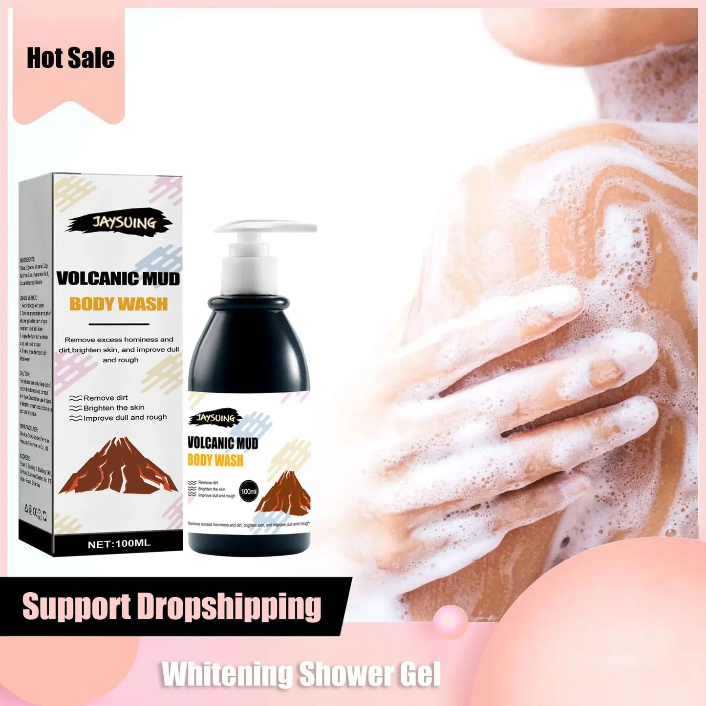 Volcanic Mud Exfoliating Clean Body Wash